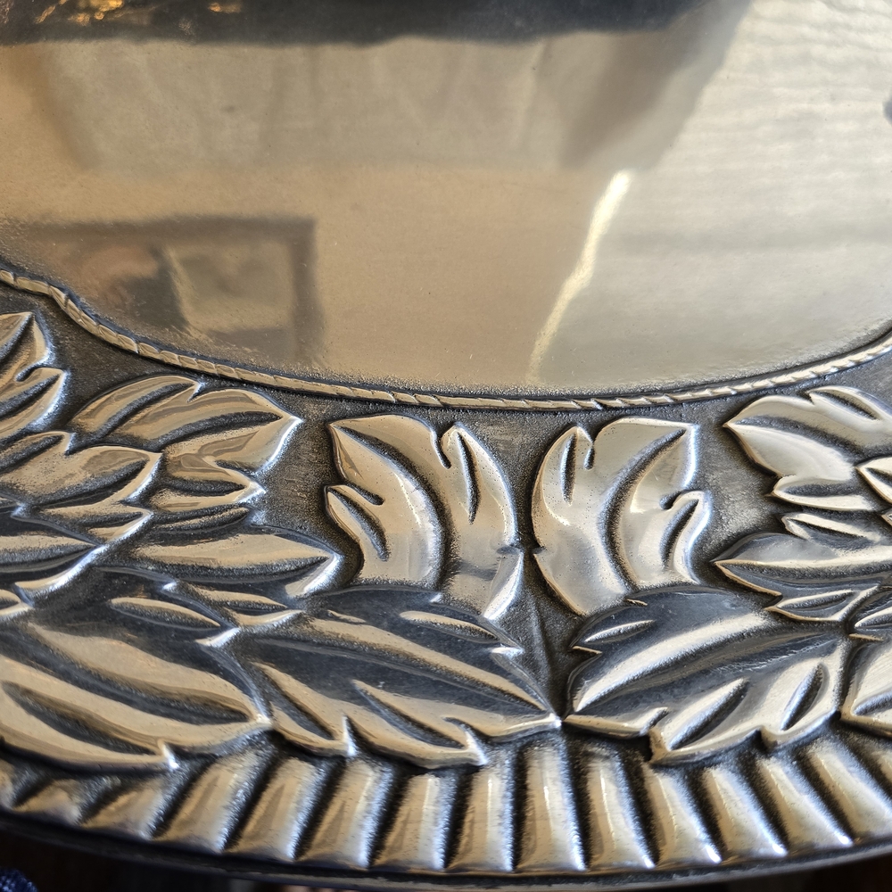 Elegant Silver Decorative Tray Large 19x15 Heavy Wilton Co New - Picture 4 of 7